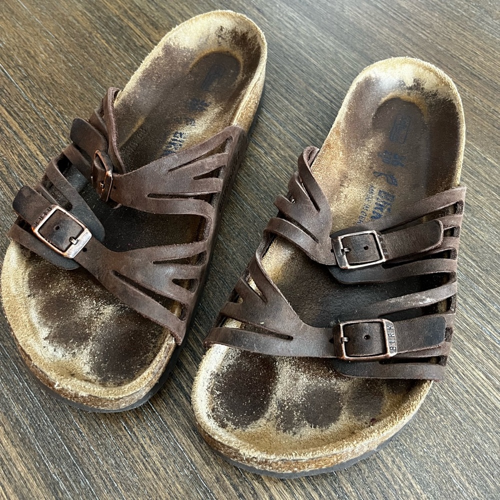 Birkenstock Women’s Two Strap Sandal Brown